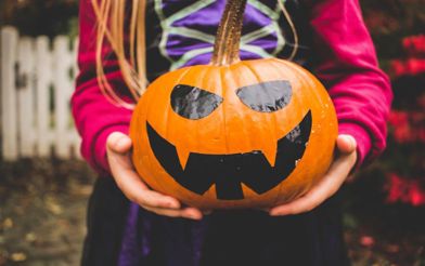 Halloween kids pumpkin